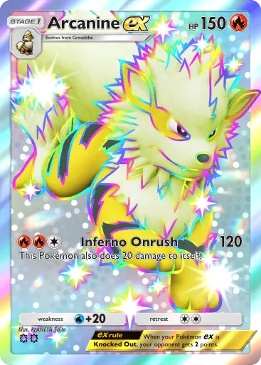 Arcanine ex - Extradimensional Crisis #100 [SSR]