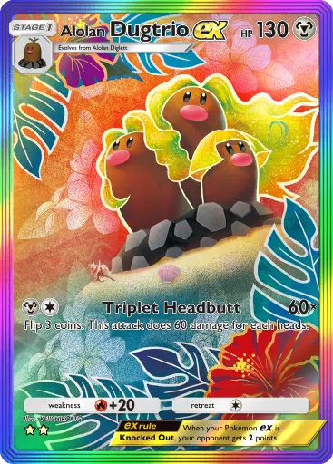 Alolan&#8197;Dugtrio ex - Extradimensional Crisis #087 [SAR]